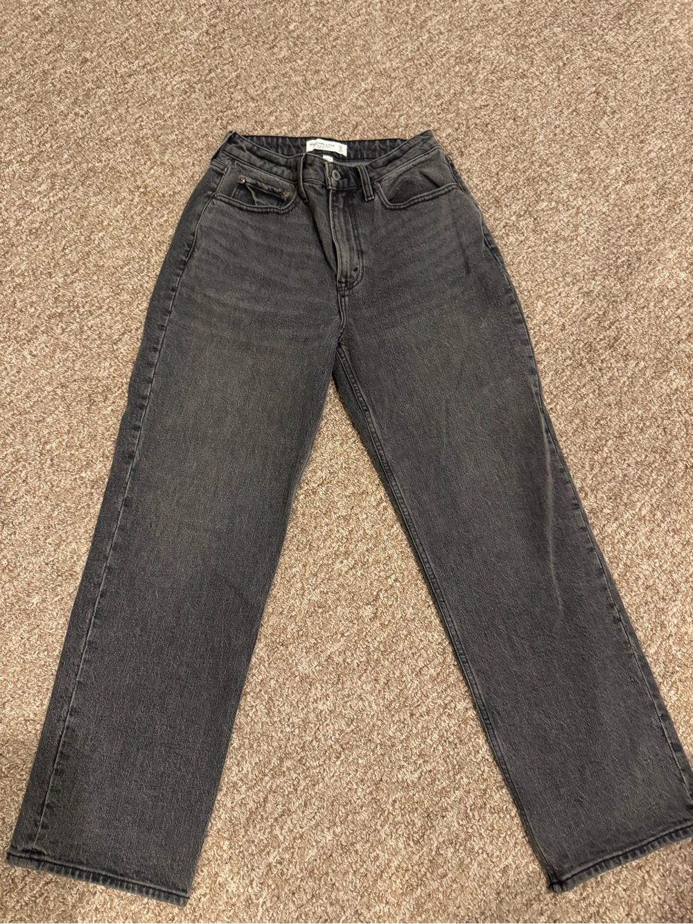 Abercrombie Vintage Straight High Rise Curve Love Jeans
